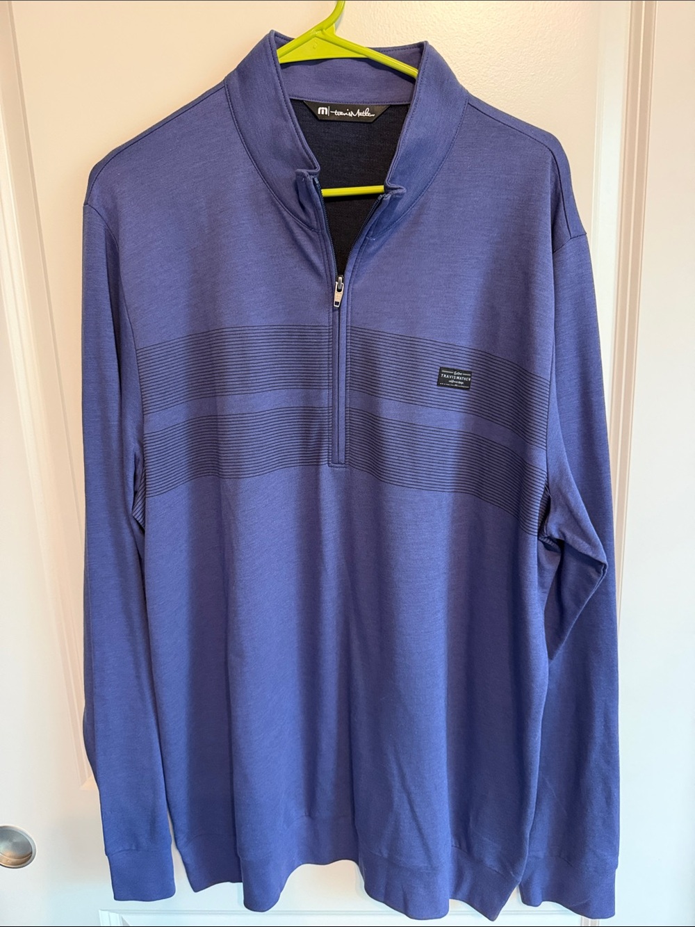 Marc Anthony Men’s Purple-Blue Zip Pullover